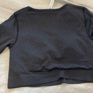 lululemon athletica Black Crop Top